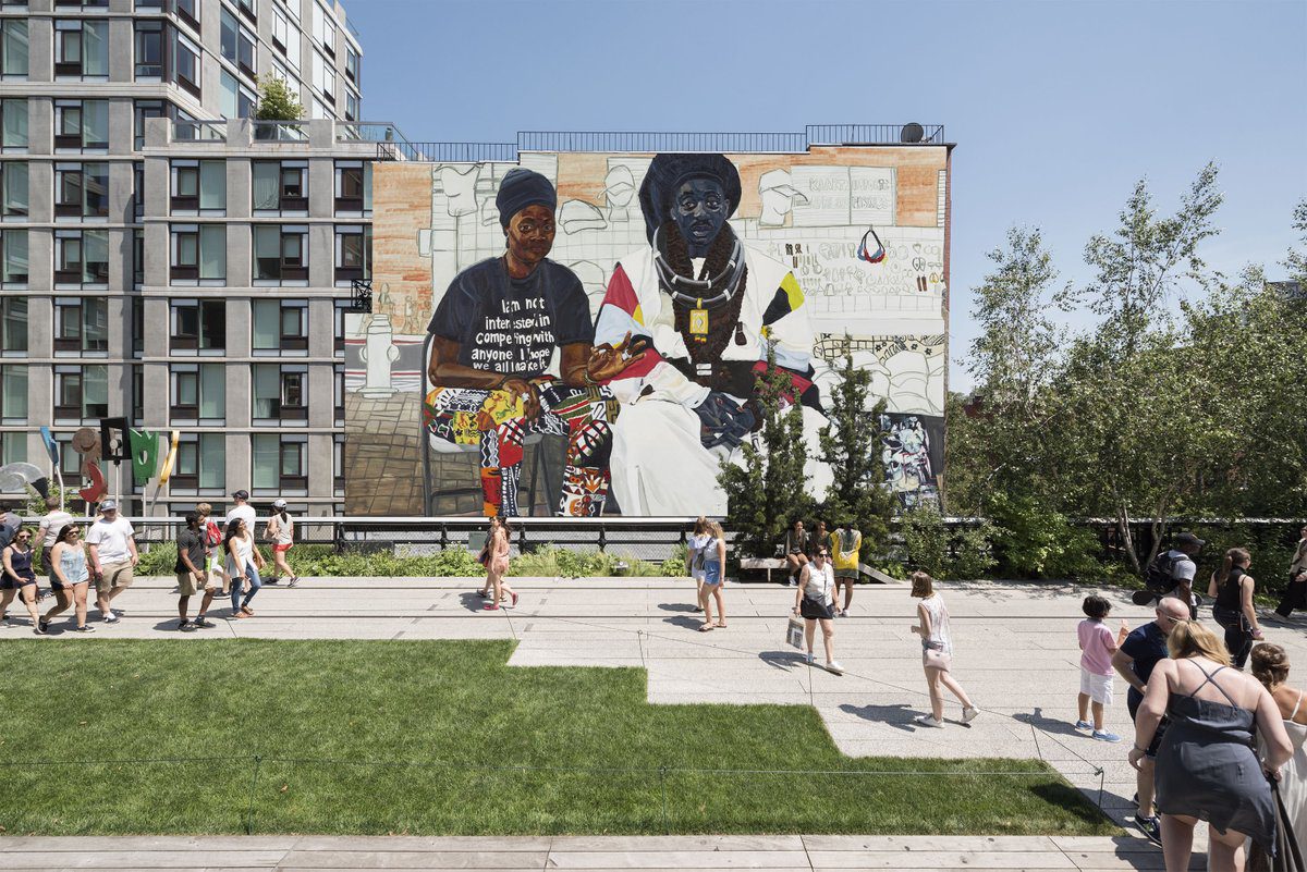 На High Line появился новый гигантский мурал  — New York