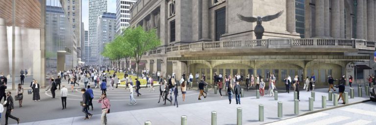 Вместо пробки на дороге возле Grand Central – пешеходная площадь — New York