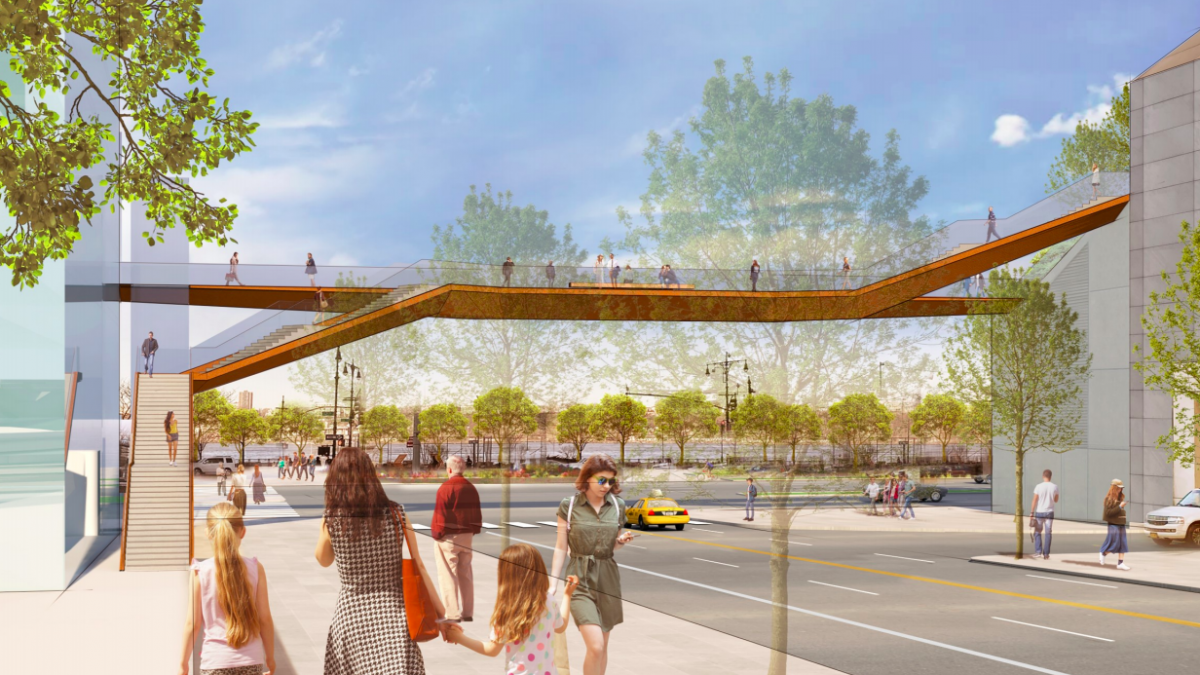 Парк High Line продлят до нового железнодорожного вокзала Moynihan — New York