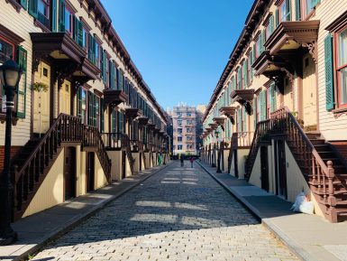 Sylvan Terrace - деревянная улица в Манхэттене — New York